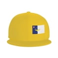 thumbnail image 2 of Flat Brim Hats for Men Flag Of The Azores Hip-Hop Snapback Hat Skeleton Hats, 2 of 7