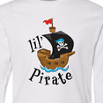 thumbnail image 4 of Inktastic Lil' Pirate Pirate Ship, Blue Bandana Long Sleeve Youth T-Shirt, 4 of 5