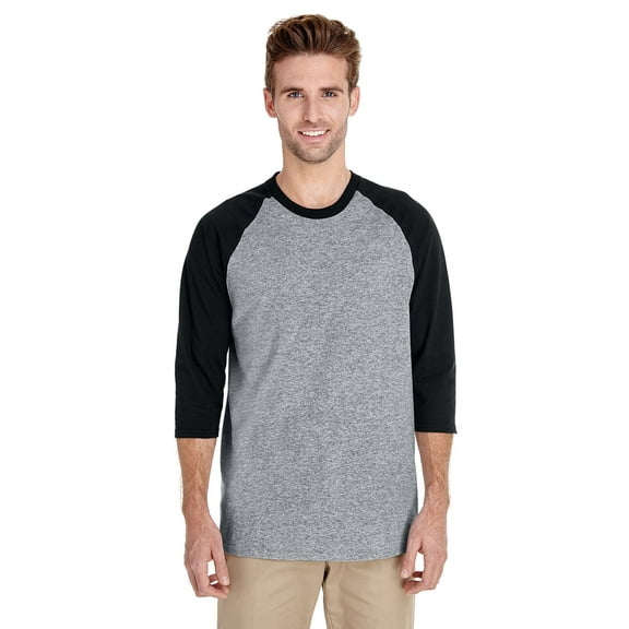 Gildan Adult Heavy Cottonâ„¢ 5.3 oz. 3/4-Raglan Sleeve T-Shirt - G570