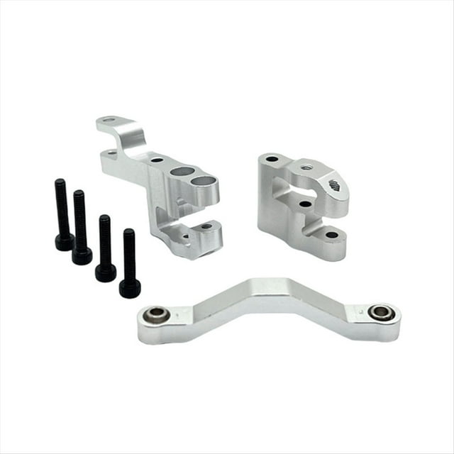 Kit de Componentes de Dirección Mejorados para Coche RC 1/16 UD M16, Accesorios Plateados
