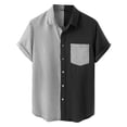 thumbnail image 2 of Chemise à Manches Courtes Florale pour Hommes pour Tropical Été Plage Camping, 2 of 3