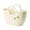 Beige, variant on OIUR Handheld Basket Portable Bathroom Shower Tote Caddy with Handles Hollowed Out Storage Basket Tote for Home Bedroom College Dorm