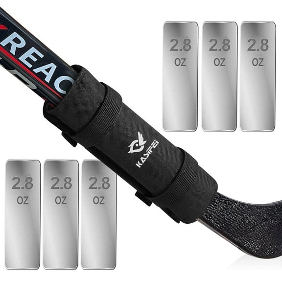 Kasifei Hockey Stick Weight - Hockey Training Aid for Stick Handling and Shooting Skills - Helps You get a Harder Hockey Shot and Quicker Hands - Adjustable Weight 2.8 to 16.8 Ounce