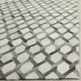 thumbnail image 3 of SAFAVIEH Studio Leather Merton Geometric Area Rug, Ivory/Grey, 8' x 10', 3 of 7