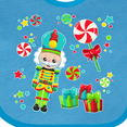 thumbnail image 4 of Inktastic Holiday Nutcracker and Candy for Christmas Boys or Girls Baby Bib, 4 of 4