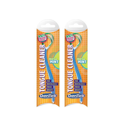 (2 Pack) Dentek Tongue Cleaner, Single Pack (Best Tongue Cleaner 2019)