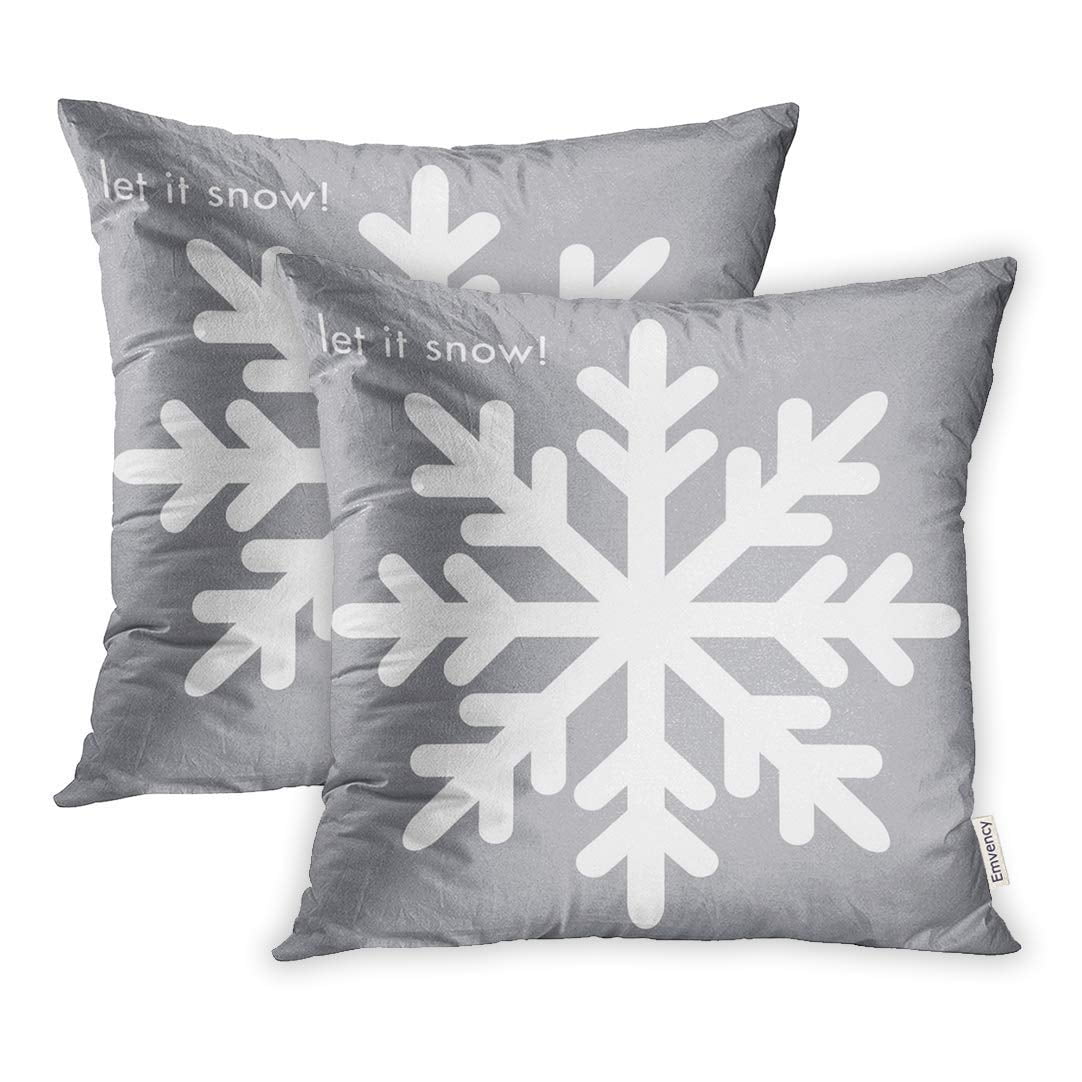 USART White Graphic Snowflake on Silver Gray Headline in Says Let It
