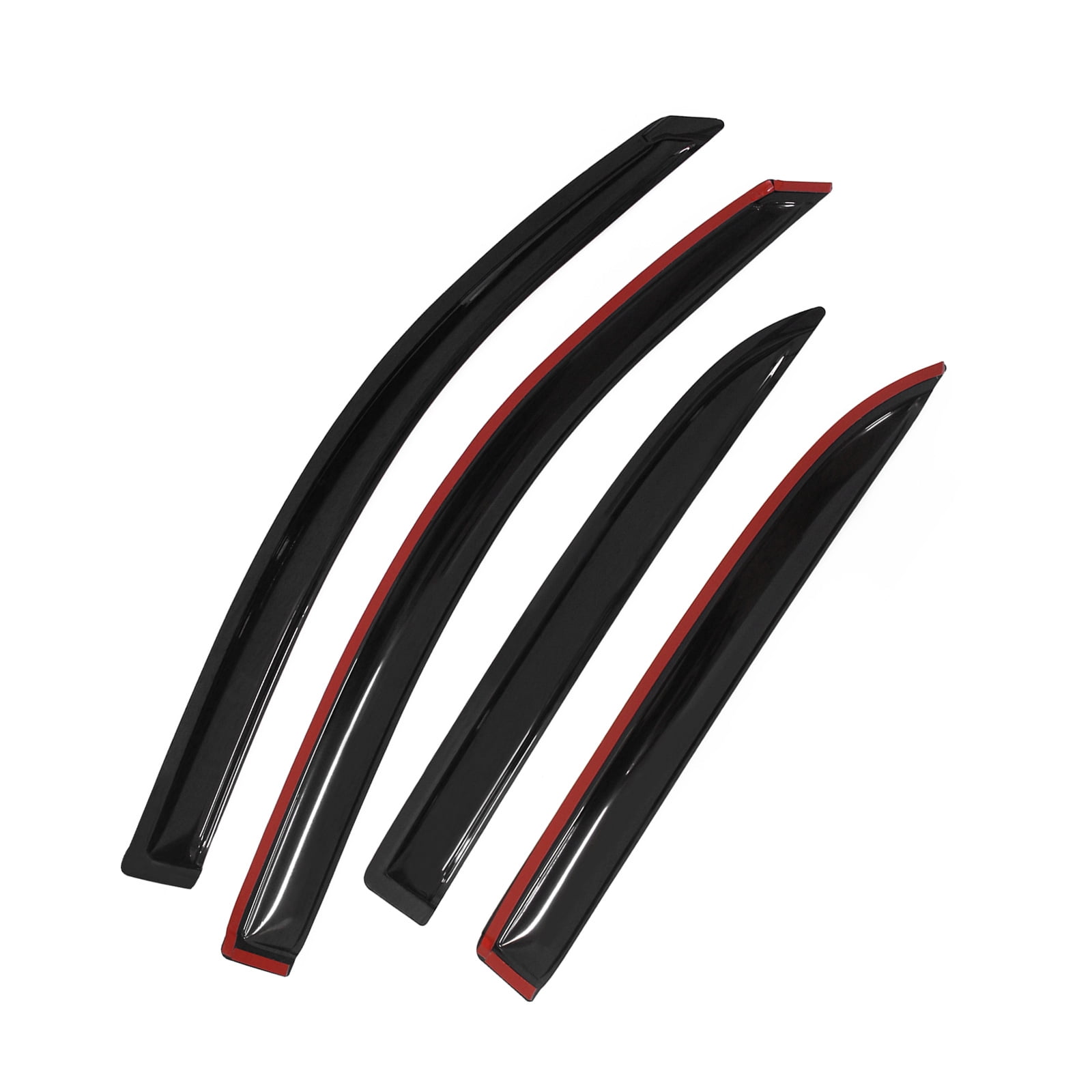Ikon Motorsports Compatible with 05-09 Chevy Equinox 06-09 Pontiac Torrent Acrylic Window Visors Vent Windshield Deflector Rain Guard 4Pc Set Outside Mount 2005 2006 2007 2008 2009