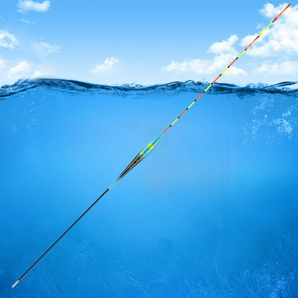 Boya de cola en espiral de 1,58-2,15g, flotadores llamativos de pesca en roca de alta sensibilidad (V4-06)