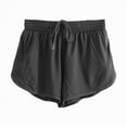 thumbnail image 4 of TOWED22 Girls Boys Athletic Shorts with Pockets High Waisted Running Shorts with Liner for Kids Active Sports Soccer(Black,10-13 Y), 4 of 4