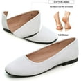 thumbnail image 3 of Pfhytec LU Flats for Women Comfortable Wide Width Square Toe Ballet Shoes Dressy Slip-ons Loafers, 3 of 5