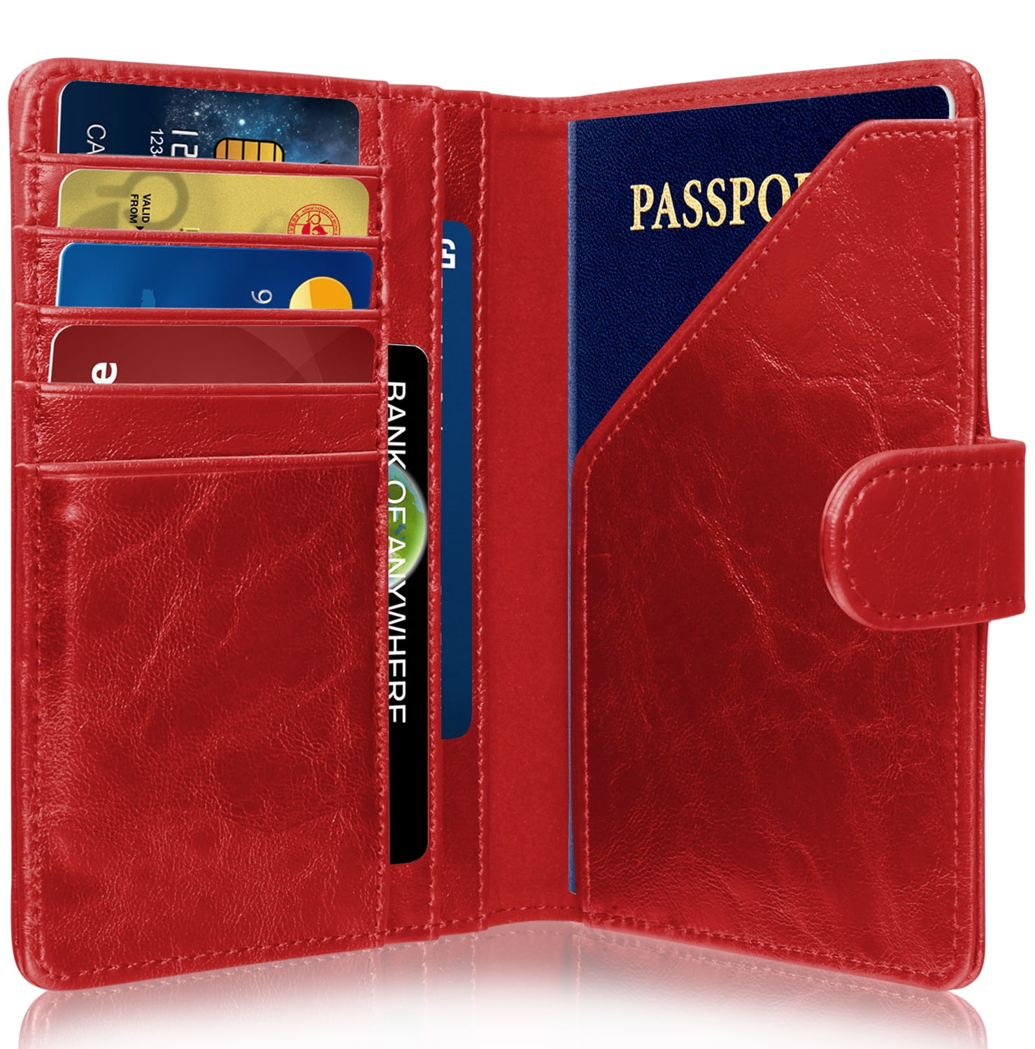 RFID Blocking Passport Holder (9 Slots), GreatShield Theft Proof
