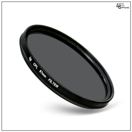 Cannon Low Profile Swivel Base - 67mm Circular Polarizing CPL Low Profile Slim Design Lens Filter for Canon and Nikon DSLR Camera Lenses by Loadstone Studio WMLS1188