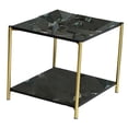 thumbnail image 4 of Mesa de centro, mueble de mesa, mesa pequeña para oficina, decoración del hogar, sala de estar cuadrado negro, 4 of 9