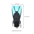 thumbnail image 2 of WASHWEPE 2 Pcs Palmes de Plongée pour Snorkeling avec Talon Ouvert Design Réglable en Silicone, 2 of 8