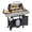 Silver-4 Burner, variant on LazySunsets 4 Burner Gas Propane Grill, with 4 Casters, Side Table, and Thermometer, Patio Garden BBQ Grill Perfect for Camping, Silver