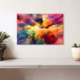 thumbnail image 2 of Elephant Stock Cloud Convergence Abstract Wall Art - Horizontal Canvas Wall Art - Living Room Wall Decor - Abstract Canvas - Orange And Gray Decor - 12" x 8", 2 of 8