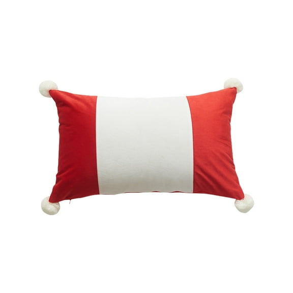 Hwkond Throw Pillows for Bed Christmas Red And Black Plaid Embroidery Pillow Cushion Cushion Cover Christmas Style Bedroom Living Room Pillow Without Core,red