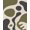 Green, Pattern 6, variant on ODIKA 8'x10' Washable Area Rug Durable, Non-Slip Olive and Charcoal Abstract Design Modern Shapes with Flowing Lines for Living Room, Under Sectional, Family
