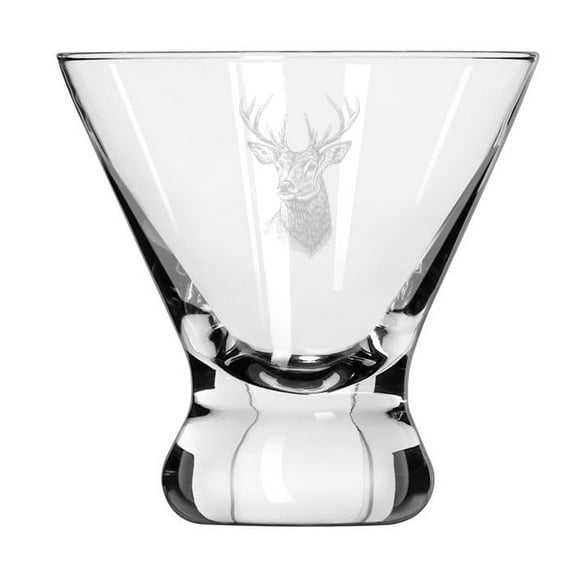 8 oz Stemless Martini Cocktail Glass Cosmopolitan Margarita Deer