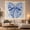 Striped Bow, variant on Blue Floral Ribbon Bow Tapestry