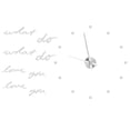 thumbnail image 2 of Innovador reloj de pared DIY elegante espejo superficie pegatina reloj moderno decoración del hogar Plata, 2 of 8