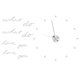 thumbnail image 2 of Innovador reloj de pared DIY elegante espejo superficie pegatina reloj moderno decoración del hogar Plata, 2 of 8