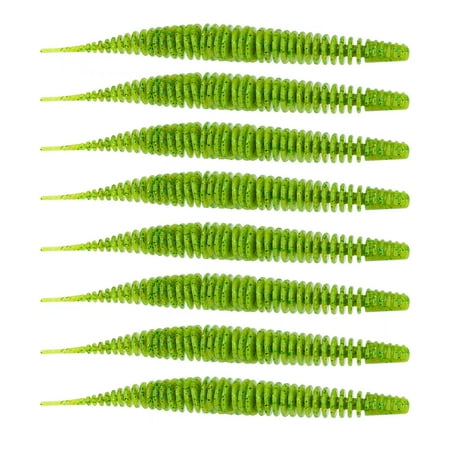 THKFISH Soft Plastic Fishing Lures Plastic Worms for Fishing Lures for Bass Bellow Stick Baits Small Fishing Lures 3.54 (1/8oz) Color 4-8PCS