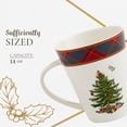 thumbnail image 7 of Spode Christmas Tree Mug & Spoon Set, 14 Oz Porcelain Mug for Coffee, Tea, Milk, Hot Cocoa - Festive Gift Box - Dishwasher & Microwave Safe - Holiday Collection Design for Gifting (Tartan), 7 of 7