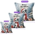 thumbnail image 4 of Merry Christmas Border Collie Enjoys Woofmas Winter Xmas Holiday Pillow Cushion Double Sided Borders Dog Lovers Gifts Idea Throw Pillow - 02022, 4 of 4