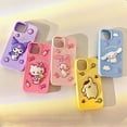 thumbnail image 3 of Kawaii Cartoon Sanrio Hello Kitty My Melody Apple 13 Promax Phone Case Iphone 15/11 Silicone 14/12, 3 of 13