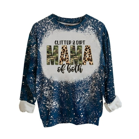 

Honeeladyy Clearance under 10$ Thanksgiving Day Fashion Women s Casual Long Sleeve Printed Ladies Sweatshirts Tops