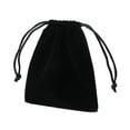 thumbnail image 4 of FOMIYES - 2 bolsas de tela con cordón, color negro, para guardar joyas, talla L, 4 of 5