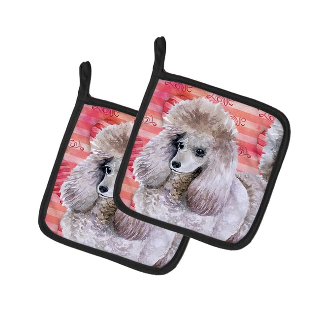 Carolines Treasures BB9752PTHD Caniche Amour Paire de Porte-Pots