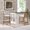 White, variant on Natural Textured Oak Stools / Elegant Dining Furniture