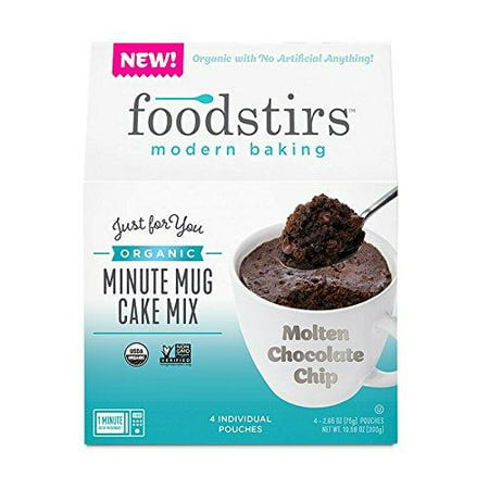 Foodstirs Organic, Non GMO Minute Mug Cake Mix Chocolate Molten Cake, 2.65 Ounce (Pack of (Best Chocolate Mug Cake)