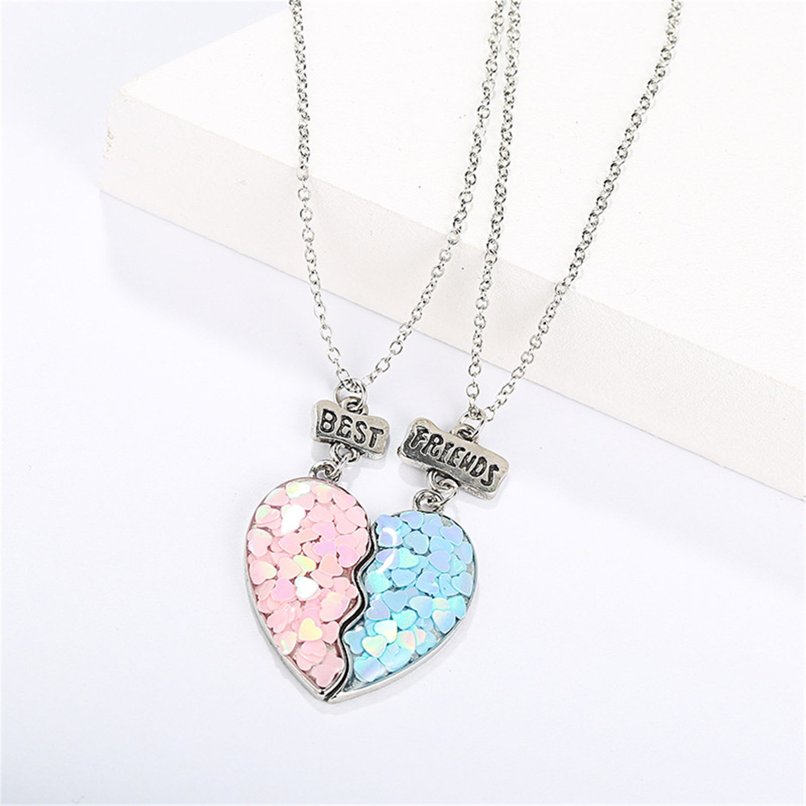 LILELIS Nice Necklaces for Girlfriend Be-st Friend Necklaces For 2 ...