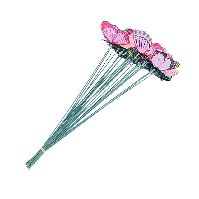 DPTALR Butterfly Stakes Outdoor Yard Planter Flower Pot Bed Garden Decor Butterflies