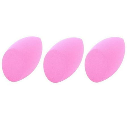 3 Pack Beauty Makeup Sponge Blender by Zodaca Cosmetic Face Foundation Puff Flawless Coverage