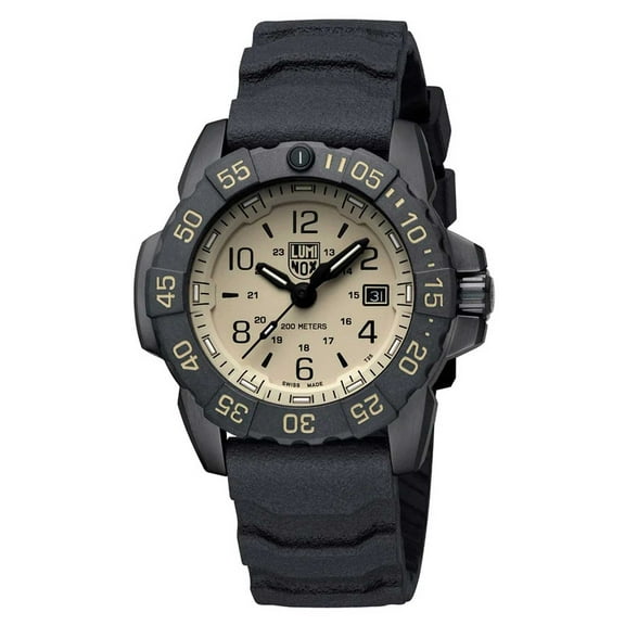 Luminox Navy Seal Foundation 3250 Series Watches - Men's, Sand/Black, 45mm, XS.3
