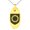 Gold, variant on Stainless Steel Crown of Thorns Adversity Coat of Arms Shield Engraved Small Oval Charm Pendant Necklace