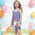 thumbnail image 6 of ATOGUTA Teen Girl Dress Casual Summer Spaghetti Straps Easter Romper Dresses with Pockets for Kid Size 3T-10. Multicolor, 6 of 6