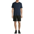 thumbnail image 6 of Athletic Works Men's and Big Men's Tri Blend T-Shirt, 2-Pack, up to Size 5XL, 6 of 11