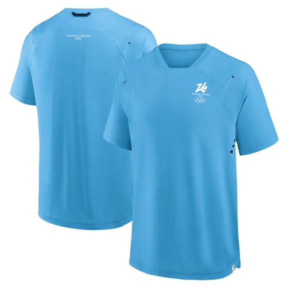 Men's Fanatics Blue Milano Cortina 2026 Winter Olympics Tech Raglan T-Shirt
