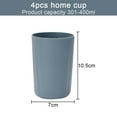 thumbnail image 2 of 4 PCS Wheat Straw Cups Reusable Dishwasher Safe Water Glasses, 2 of 6