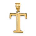 thumbnail image 1 of Diamond2Deal 10K Pendentif Lettre T Gravée Polie en Or Jaune pour Femmes, 1 of 4