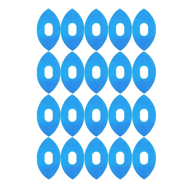 20 cintas deportivas precortadas de kinesiología, parches protectores profesionales, cinta de soporte muscular para deportes, gimnasio, fútbol, azul