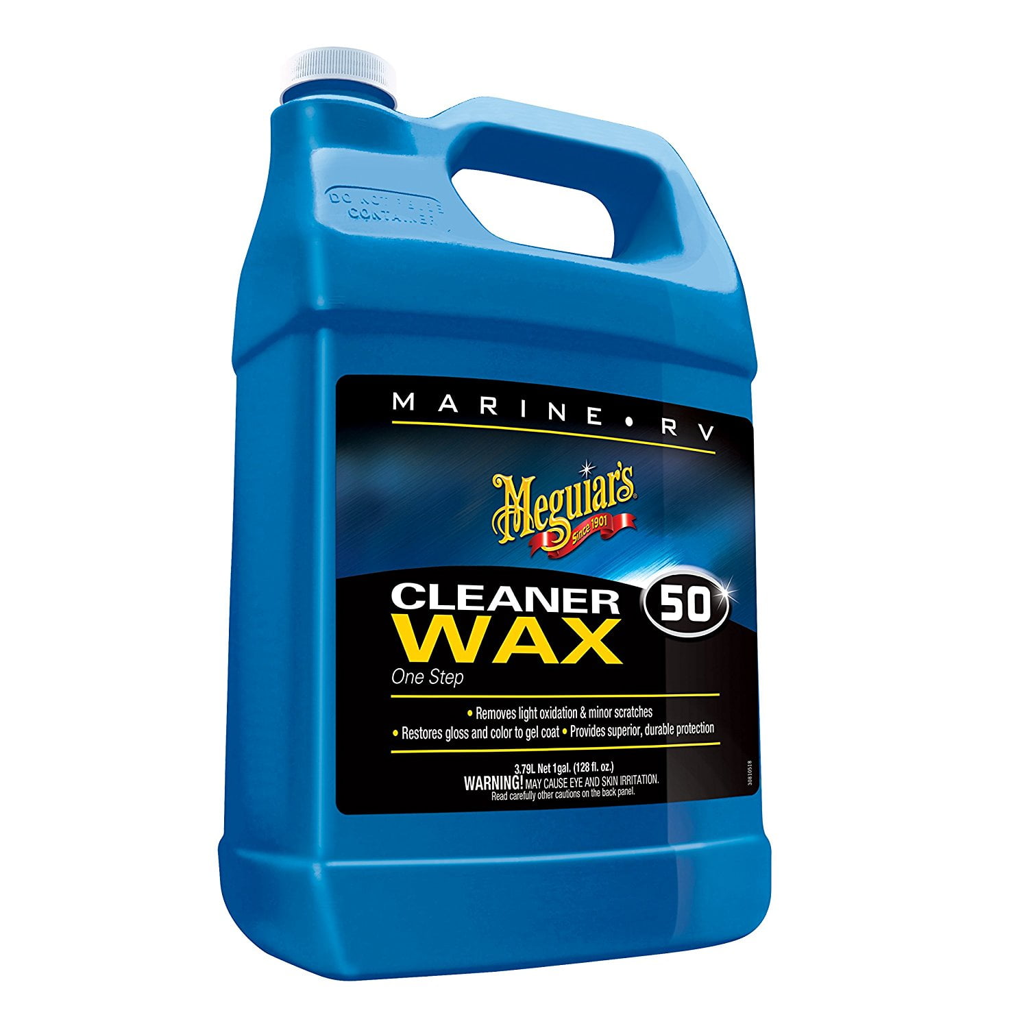 Meguiars M5001 Car Wax One Step Cleaner Wax Liquid; 1 Gallon Jug
