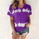 thumbnail image 1 of Fiudx Camisetas para Mujer Camiseta Estampada a La Moda para Mujer, Blusa de Manga Corta, Tops Informales con Cuello Redondo, 1 of 3