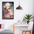 thumbnail image 3 of Stupell Industries Eclectic Elegant Lady French Bulldog Black Framed Giclee Art, 20 x 30, by Wumples, 3 of 7